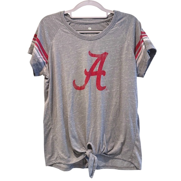 Colosseum Womens Alabama Crimson Tide Shirt Top Knot Gray Size M - Picture 1 of 4